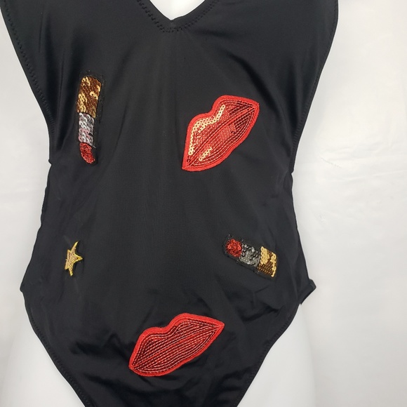 Women's Missguided Low Front Swimsuit black size 4 - Picture 8 of 8